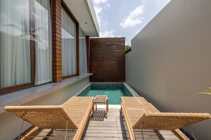 Villa, 1 Schlafzimmer, Poolblick | Ausblick vom Zimmer