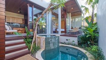 Huvila, 1 makuuhuone, näköala uima-altaalle | Yksityinen uima-allas