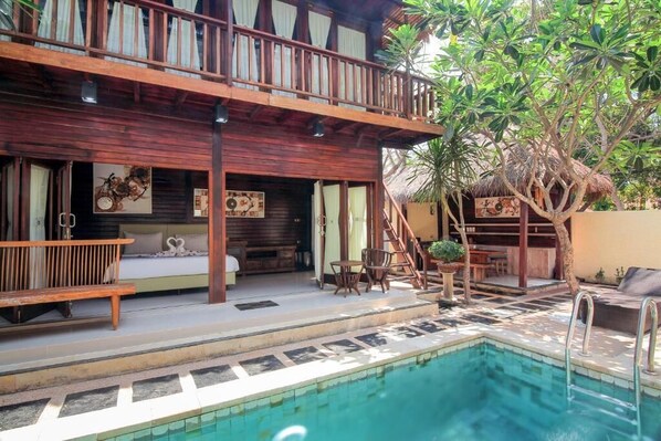 Family Villa, 3 Bedrooms, Pool View | Living area