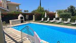 Outdoor pool, a heated pool - Modern 3 bed, 2 bath villa in Latchi with large private heated swimming pool (Latchi)
