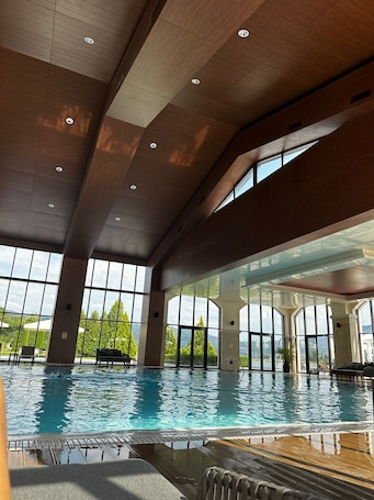 Pool. Vacation condo near Pravets Golf resort (inside Hyatt hotel complex on the lake)