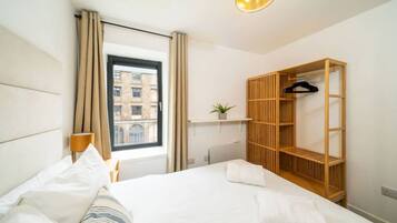 Desk, iron/ironing board, travel crib, free WiFi