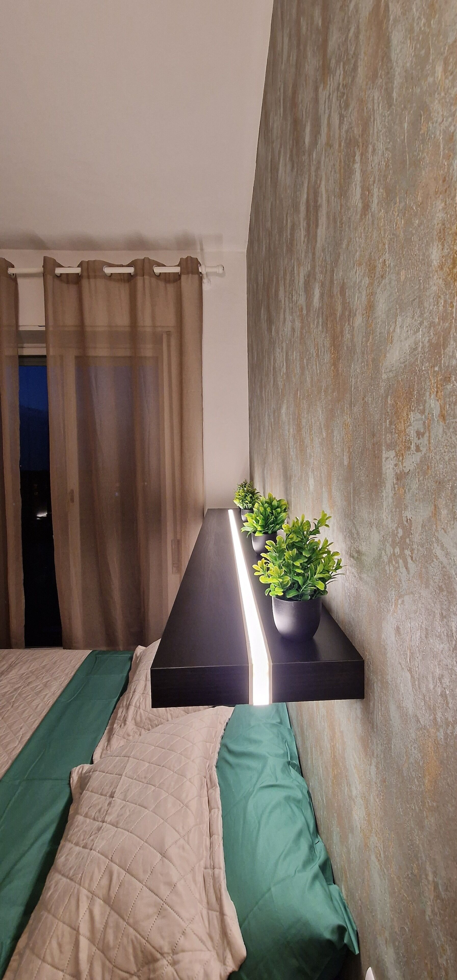 1 quarto, roupa de cama