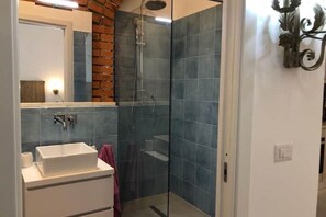 Regadera, secadora de cabello, bidet, toallas 