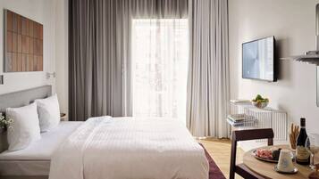 1 slaapkamer, een strijkplank/strijkijzer, reisbedje, wifi