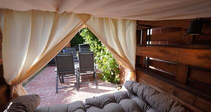 Vacation apartment "Kranich" on Lake Krakow with terrace and playroom