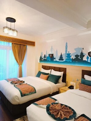 Chambre Deluxe avec lits jumeaux, vue montagne