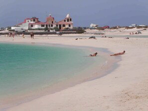 Sun-loungers, beach towels
