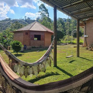 Chalet, 1 Schlafzimmer, Terrasse, Gartenblick | Unterkunftsgelände