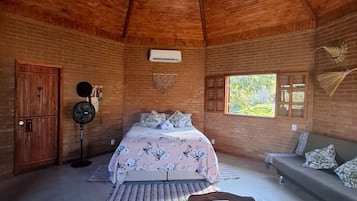 Chalet, 1 kamar tidur, patio, pemandangan kebun | 1 kamar tidur