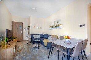 Living room - 74 Prokymea- Steps From the Sea, Downtown, Balcony (Limassol)