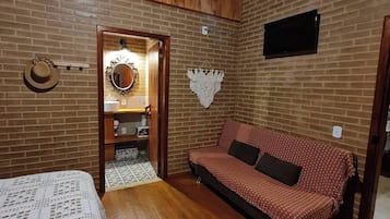 Chalé, 1 quarto, vista para o jardim | 1 quarto