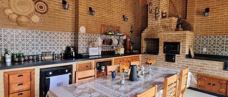 Nhà gỗ, 1 phòng ngủ, quang cảnh vườn | Bếp riêng