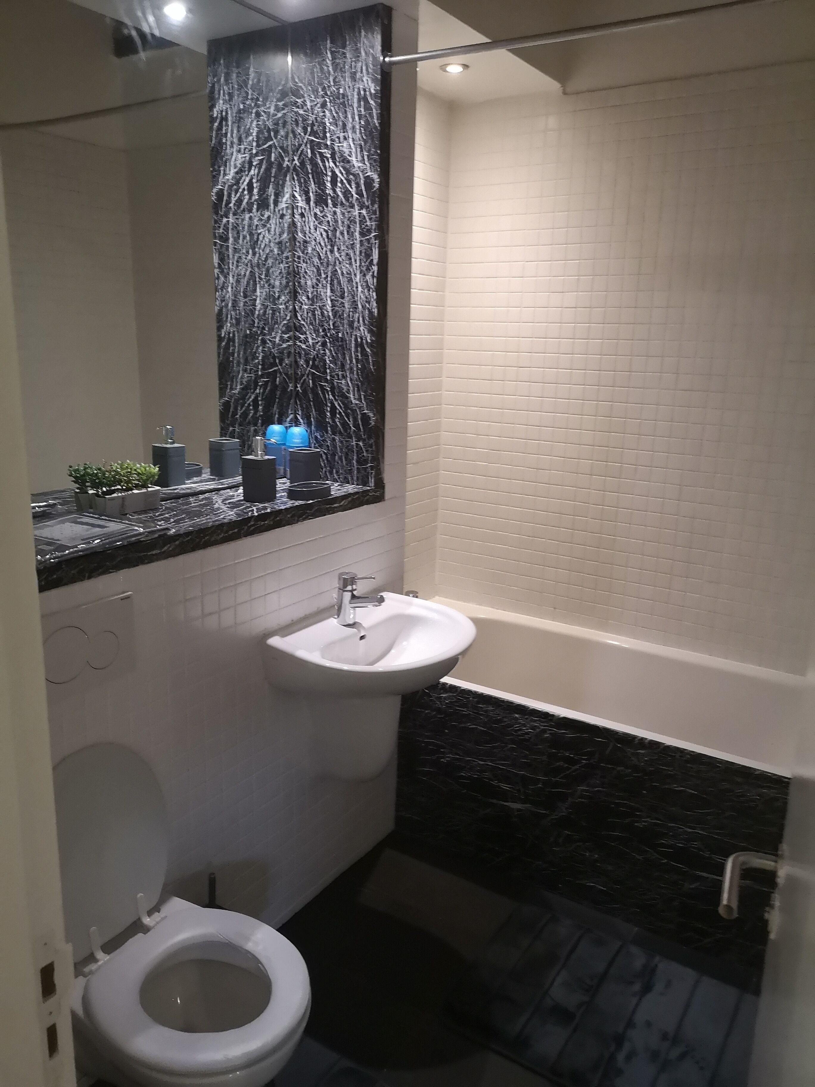 Apartment | Bathroom | Shower, towels, toilet paper
