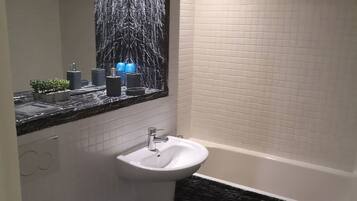 Apartment | Bathroom | Shower, towels, toilet paper