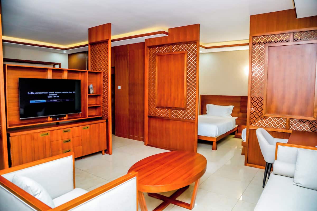 Familien-Suite, Seeblick | Wohnbereich