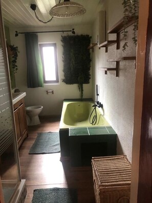 Douche, serviettes fournies