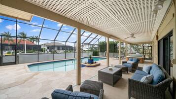 A heated pool