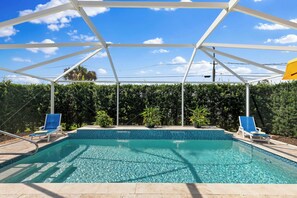 A heated pool