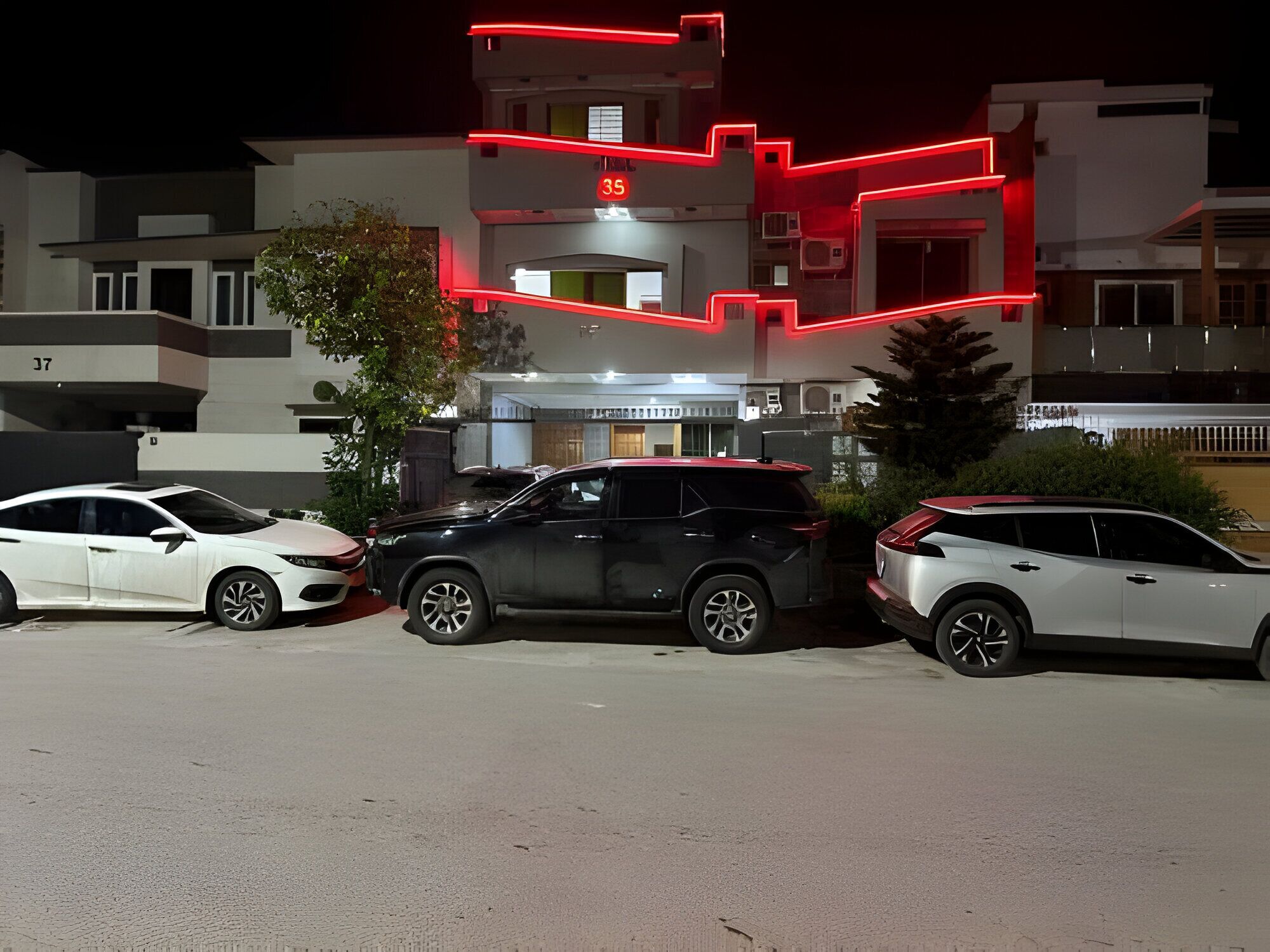 Façade de l’hébergement