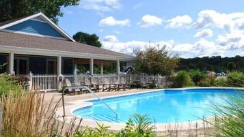 Indoor pool, a heated pool