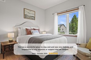 4 soveværelser, skrivebord, strygejern/strygebræt, weekendseng