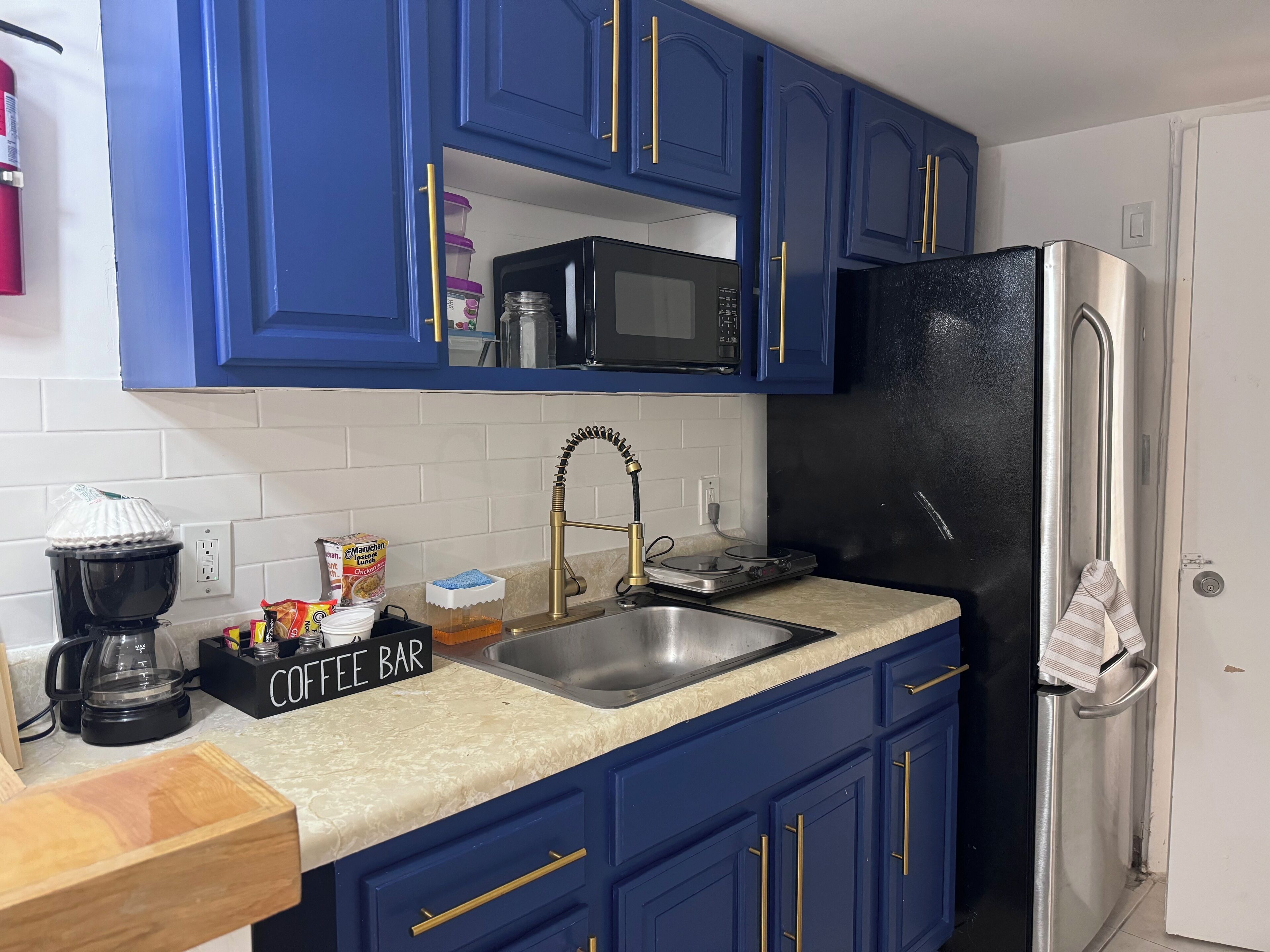 Microondas y parrilla de estufa 