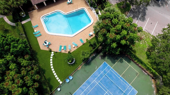 A heated pool