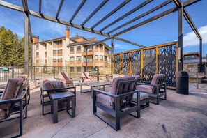 Terrace/patio - Ski Slope Steps From Unit, Quick Walk to Main St. (Breckenridge)