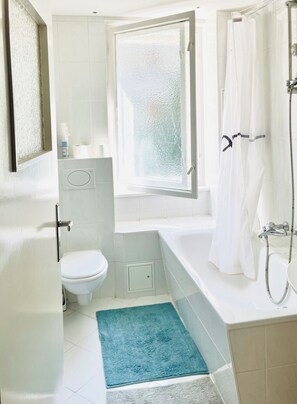 Towels, soap, toilet paper