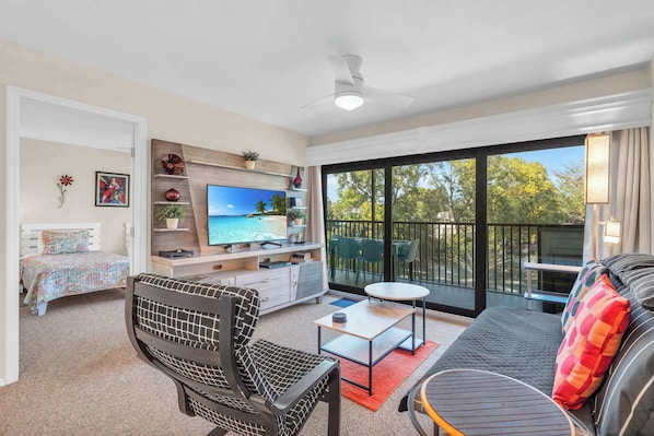 TV, DVD player, offices