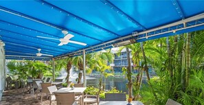 Outdoor dining - H-247 - Second Floor With Lake and Fountain View (Naples)