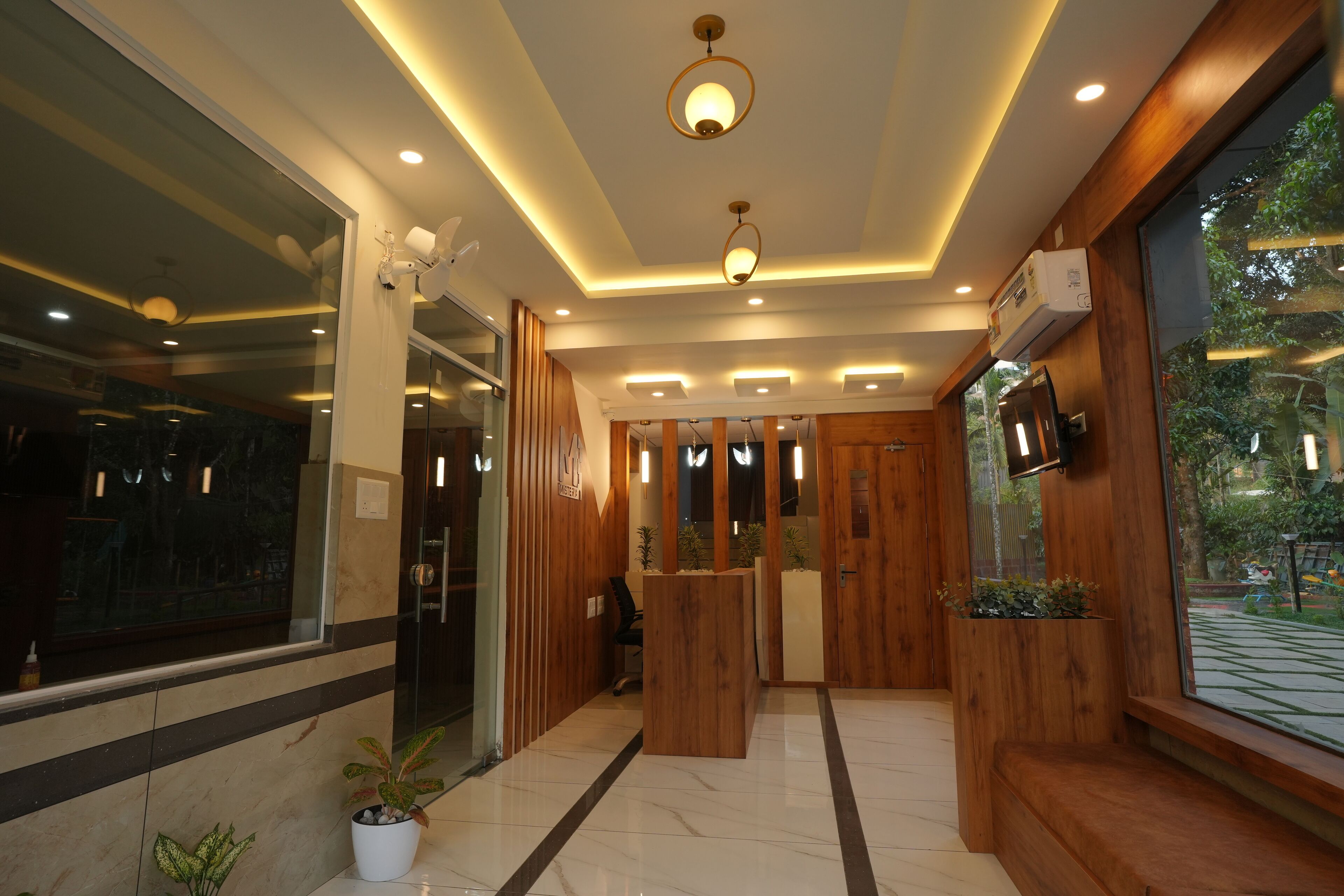 Interior entrance