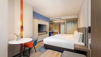 2 Double Standard | Premium bedding, down duvets, desk, laptop workspace