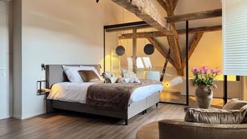 Luxury Suite, 1 King Bed, Private Bathroom, Garden View | 1 bedroom, Egyptian cotton sheets, premium bedding, memory foam beds