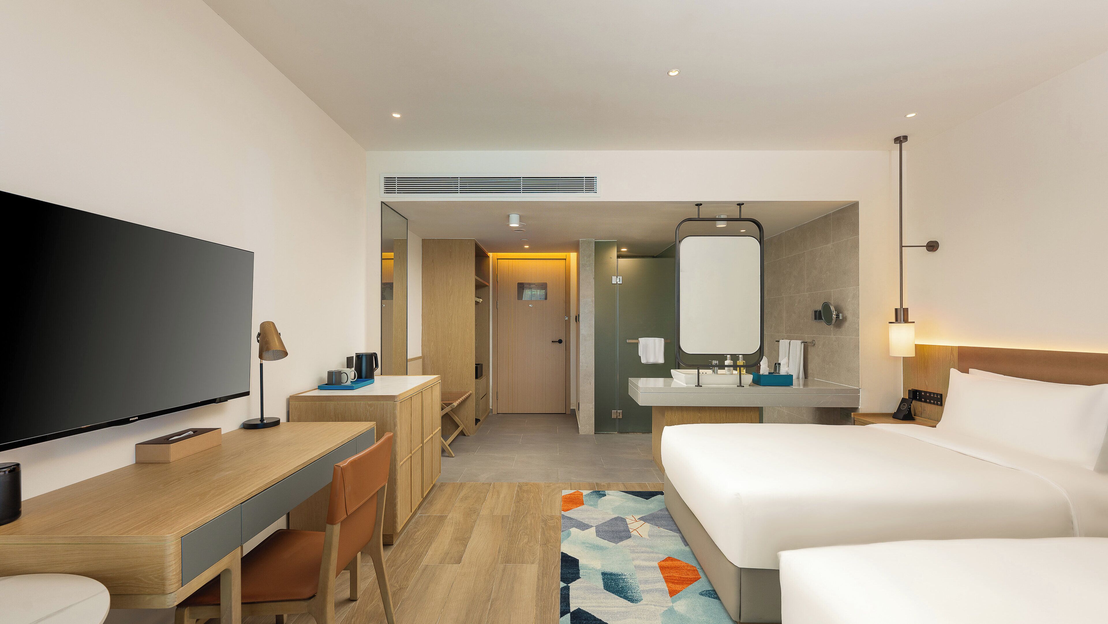 In-room safe, desk, laptop workspace, blackout drapes