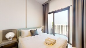 1 室のベッドルーム、アイロン / アイロン台、WiFi、ベッドシーツ
