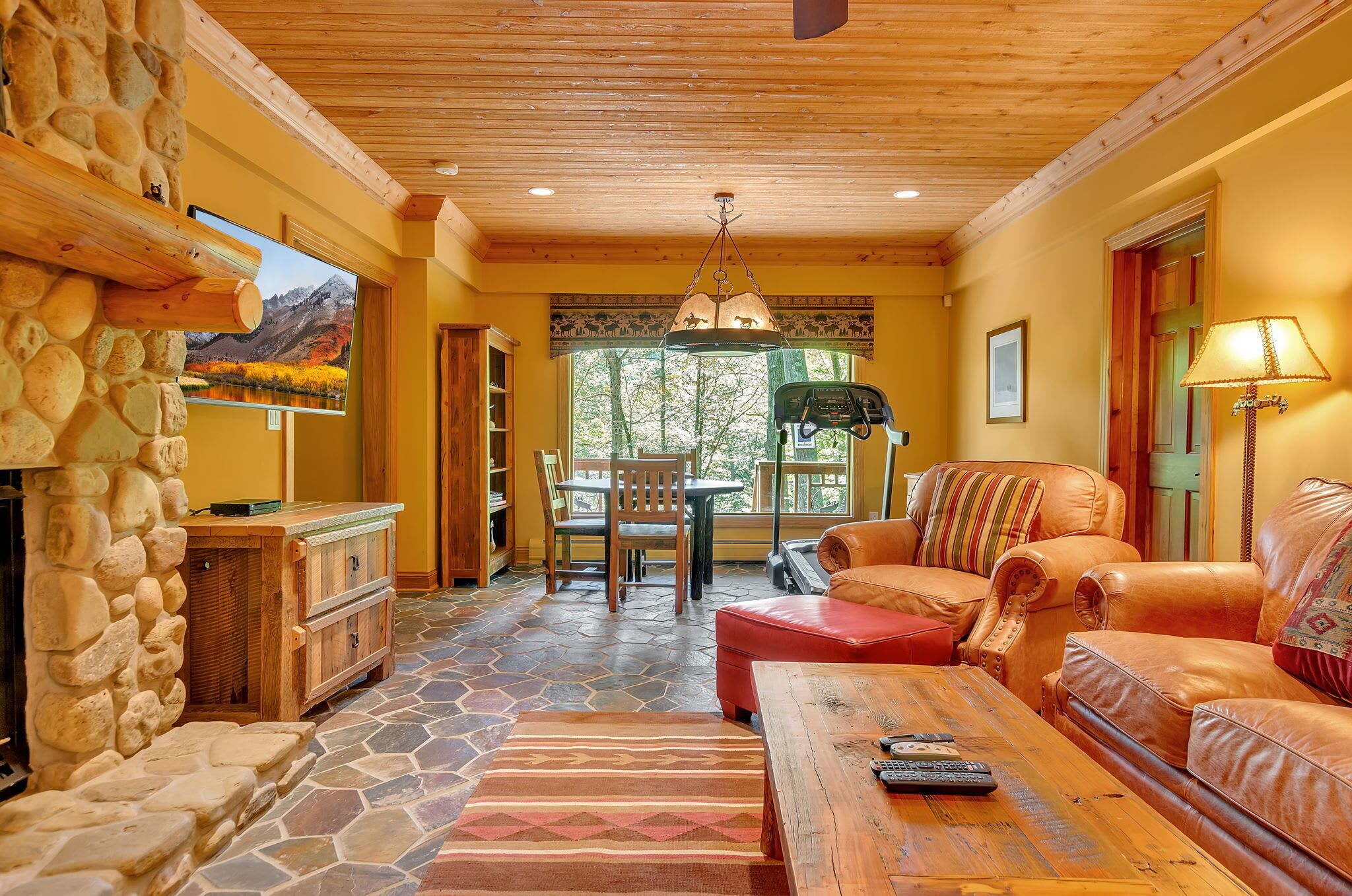 تلفزيون، مدفأة