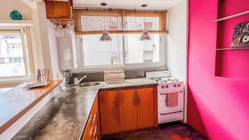 Apartment | Private kitchen | Electric kettle, toaster