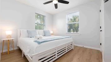 2 bedrooms, iron/ironing board, travel crib, free WiFi