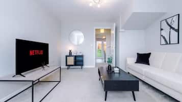 32-inch LED TV with cable channels, Netflix, streaming services