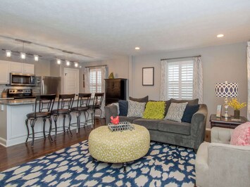 Open living space with Smart TV