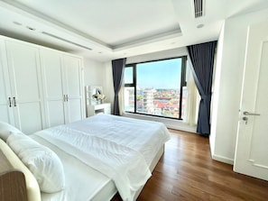 Deluxe Apartment, City View | 3 bedrooms, desk, laptop workspace, blackout drapes - D'LEROI SOLEIL- Near West Lake In Ha Noi (Hanoi)