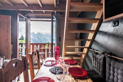 Slow Chalet MtBlanc Soleil Ski-in/out Nice View Balcony Elevator Parking