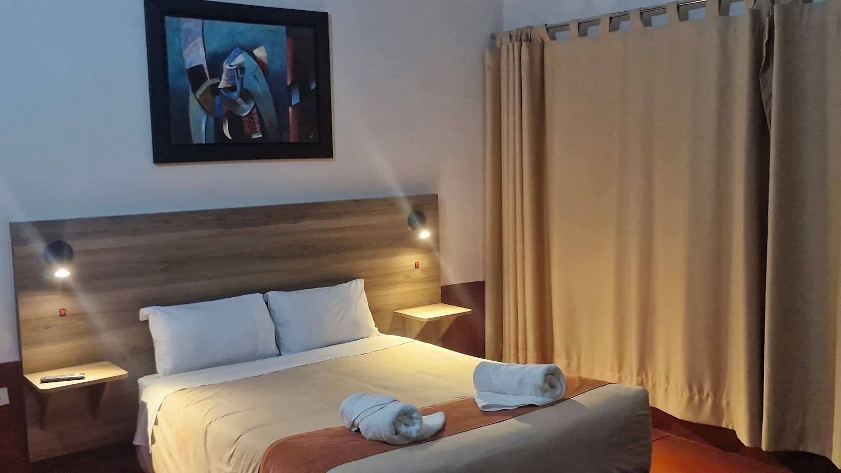 Comfort Room, Patio, Mountain View | Down comforters, Select Comfort beds, iron/ironing board, free WiFi