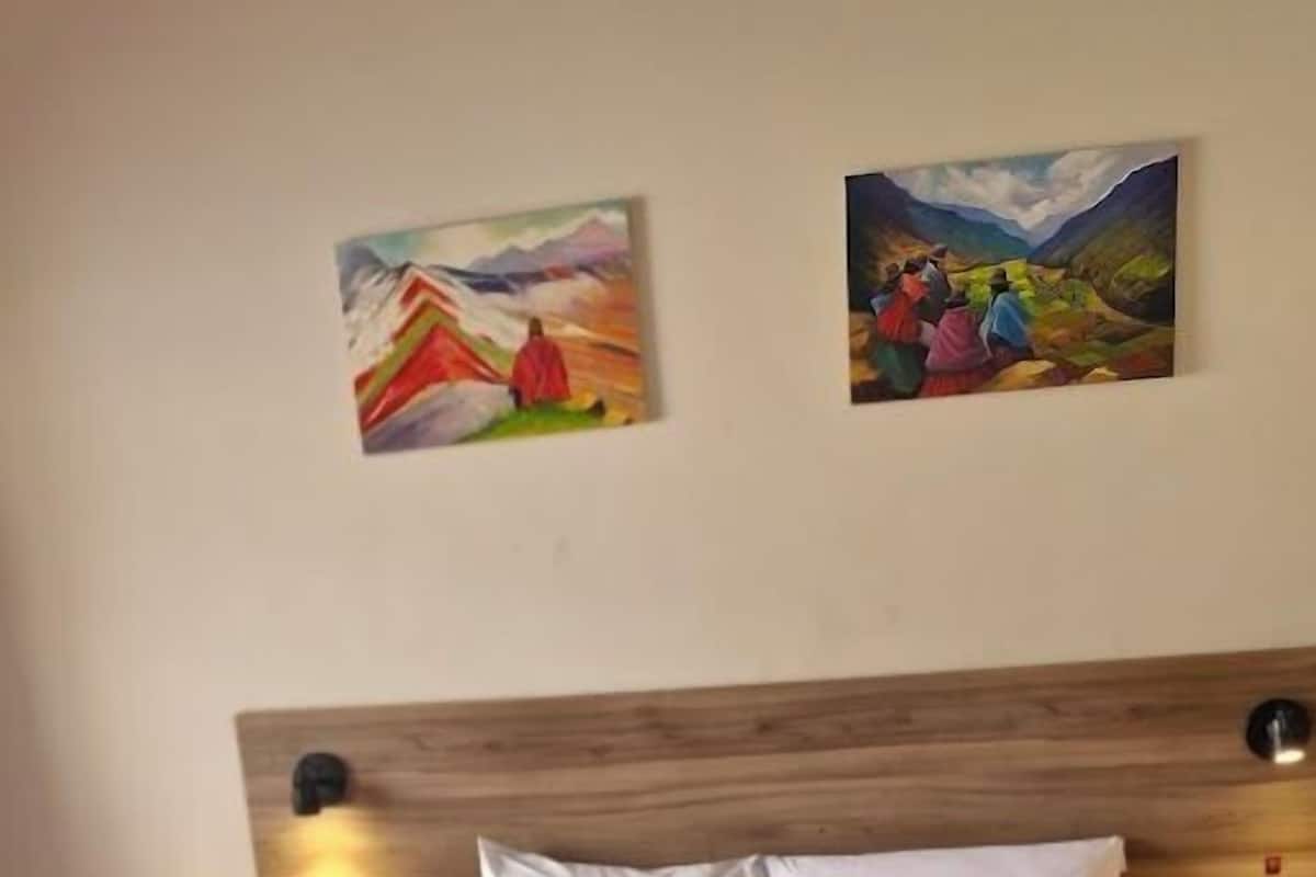 Down comforters, Select Comfort beds, iron/ironing board, free WiFi