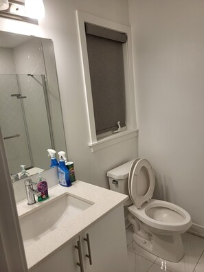 Room, 1 Queen Bed, Non Smoking | Bathroom | Free toiletries, towels