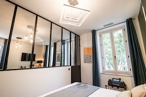 1 habitación, caja de seguridad en la habitación y cortinas blackout