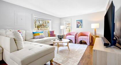 Walk to beach, shuffleboard, and bunk room