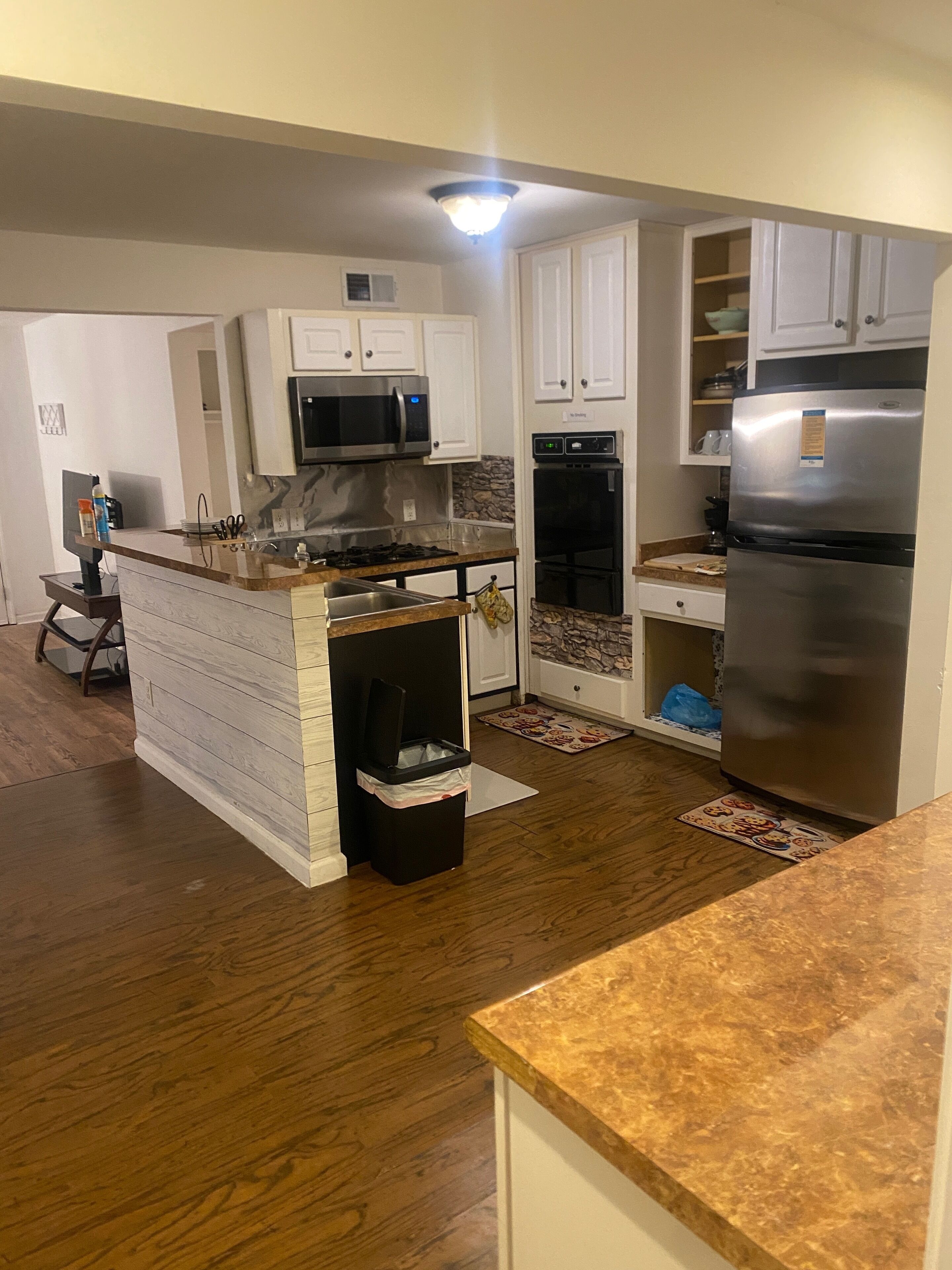 Microwave, oven, stovetop